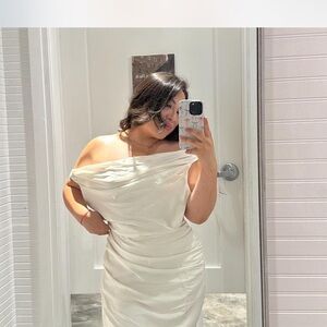 Abercrombie & Fitch Strapless White Dress